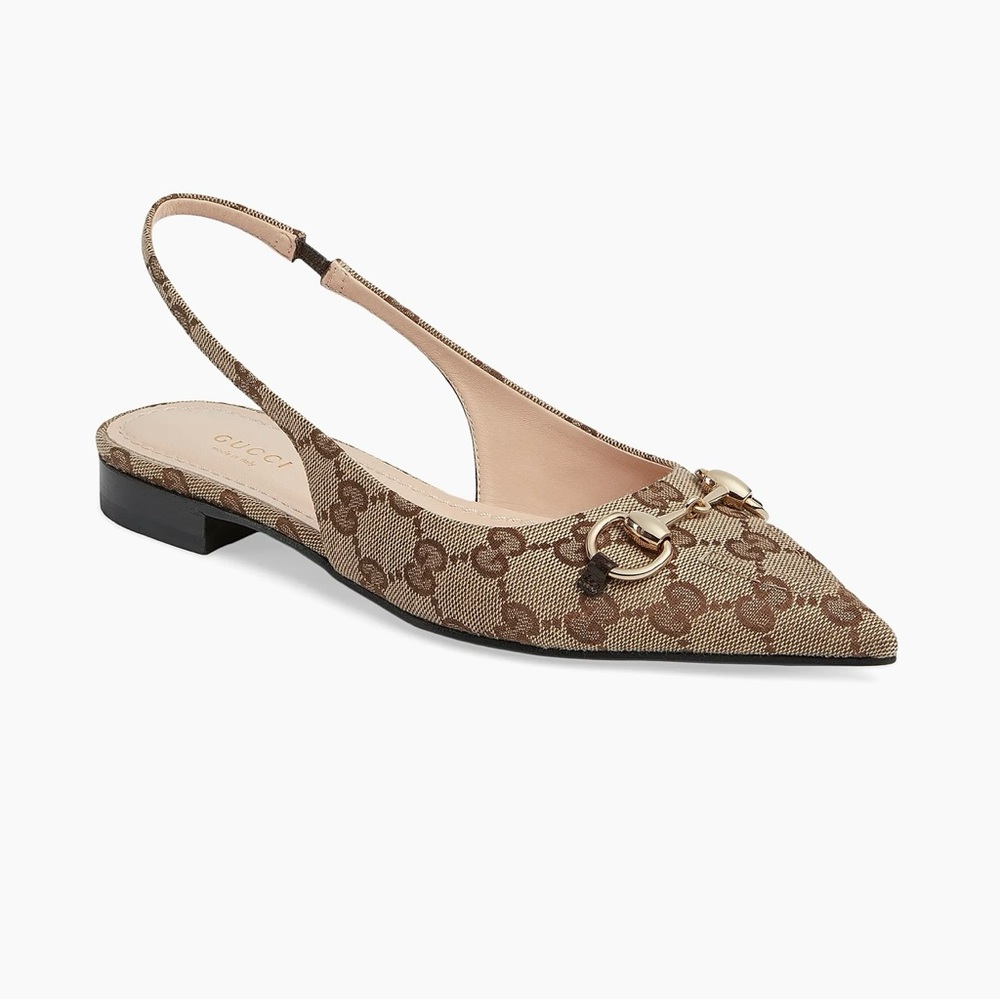 Brand new Erin GG Monogram Bit Slingback Flats